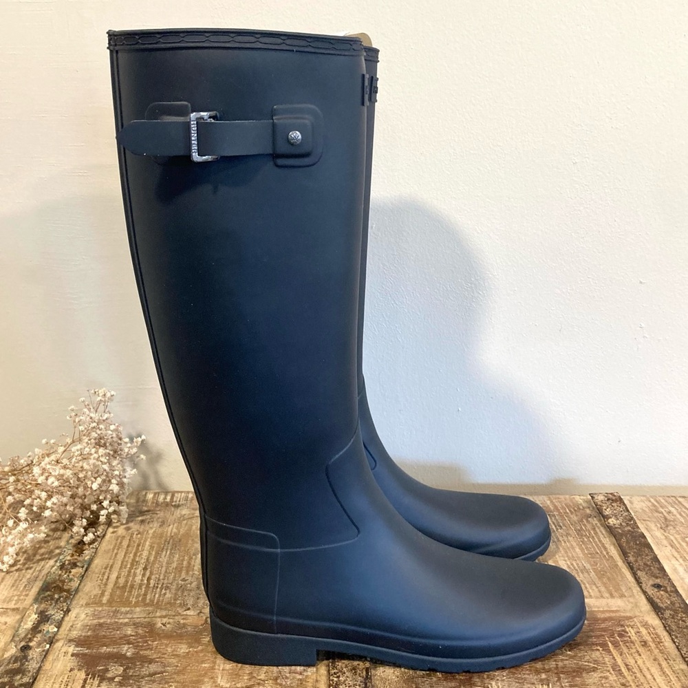 Hunter Women’s Original Refined Navy Rain Boots Sz 11 NWOB WFT1071RMA - Picture 2 of 16